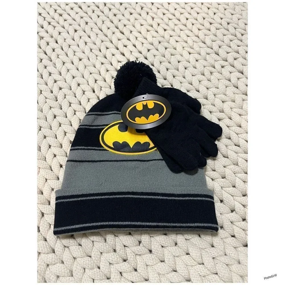 Batman Boys Beanie & gloves